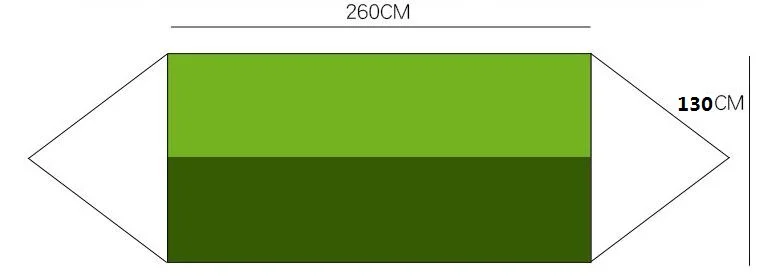2,6x1,3 м-1,35 м высокопрочный Кемпинг 210 т парашютный гамак подвесная кровать с небольшой сеткой москитной сетки