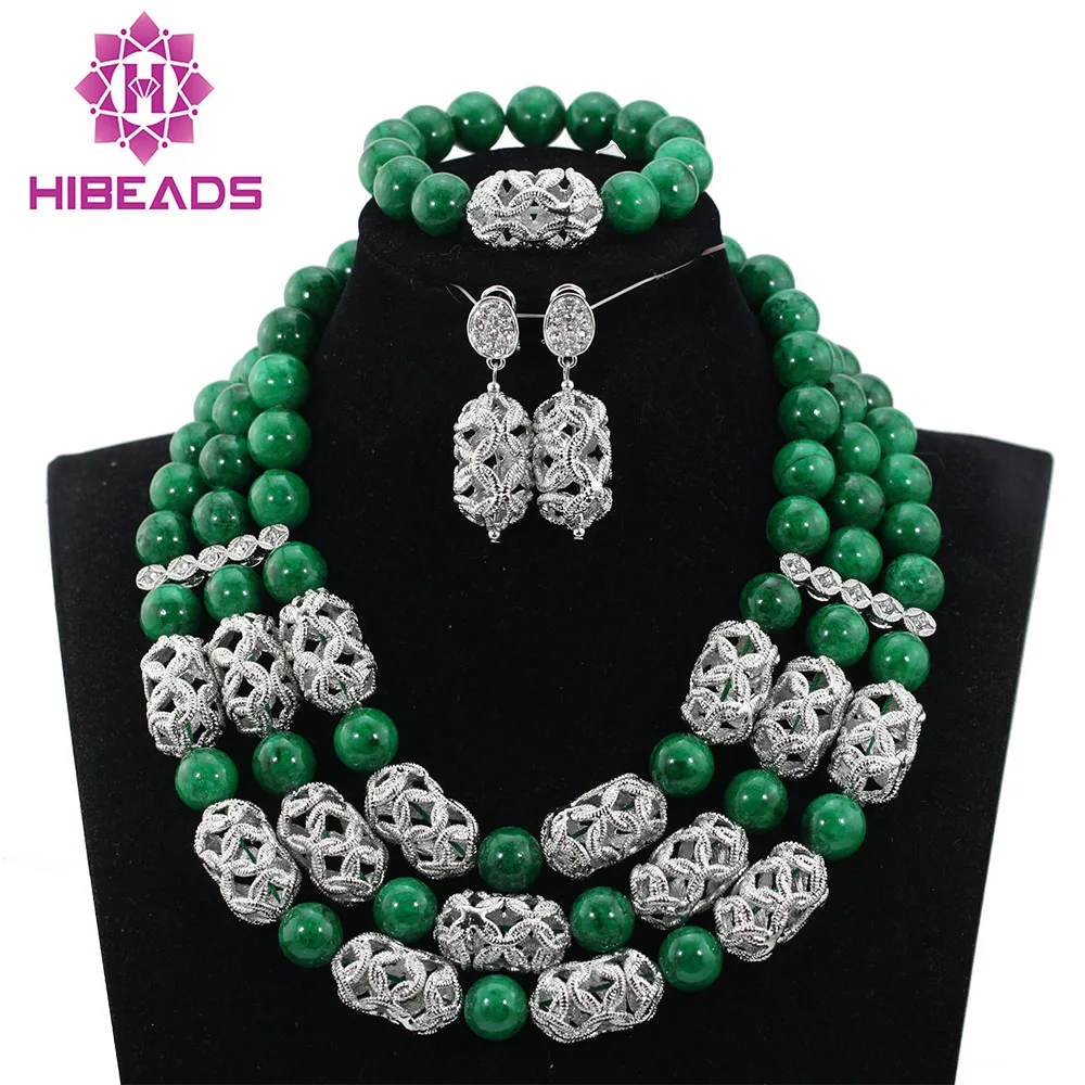 

Women Beads New Fashion Green Coral Beads Jewelry sets 16 Colors African Wedding Necklace Jewelry Set Free Shipping ABH305