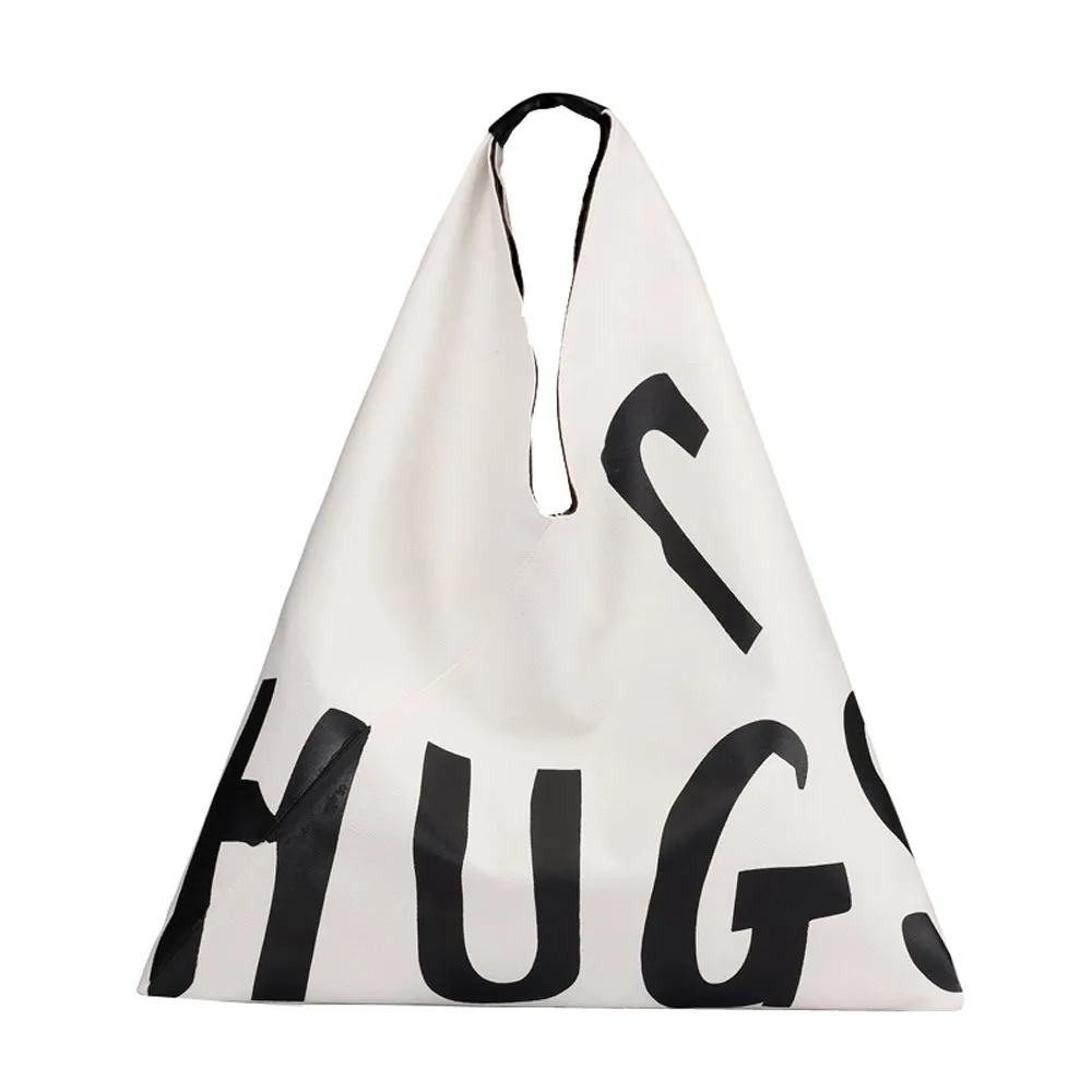

ISHOWTIENDA 2019 White Over Shoulder Bags Women Female Irregular Canvas Crossbody Handbags Bag Ladies Messenger Bags #5L