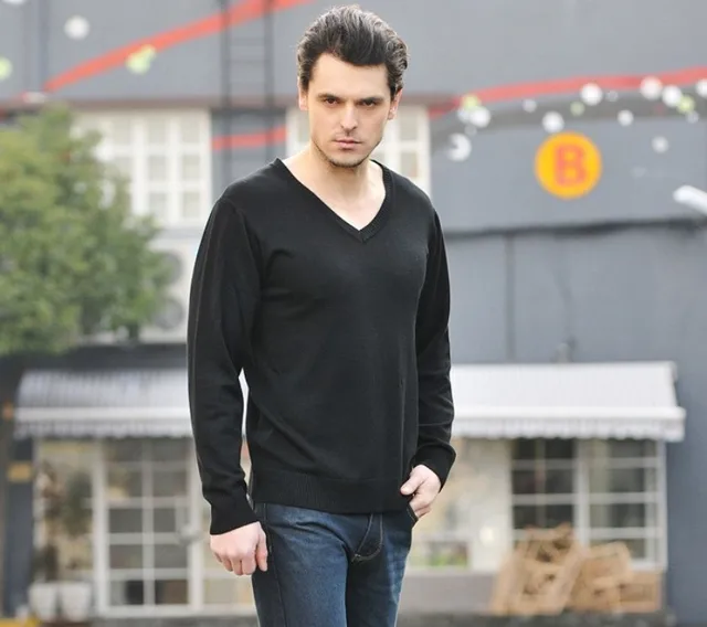 Aliexpress.com : Buy Men sweater,British style V neck