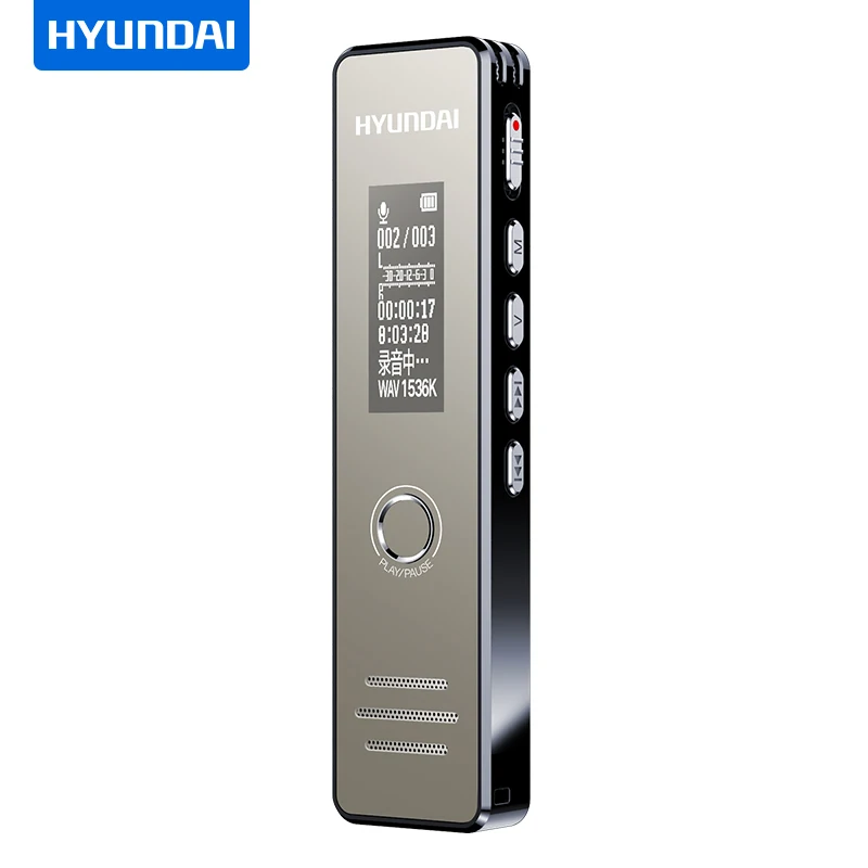 

K607 Digital Voice Activated Recorder mini Dictaphone Long Distance Audio Recording MP3 Player Professional 1536Kbps WAV Record