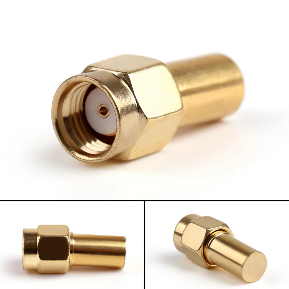 

Areyourshop RP-SMA Male Plug Jack RF Coaxial Adapter Connector Termination Loads DC-3 GHz 50ohm 1W Straight 1/5Pcs for Wires