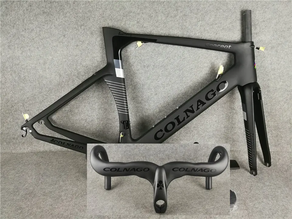 BOB Colnago Рамочная рама+ BOB Colnago руль черный набор углеродных дорожных Рам BB386