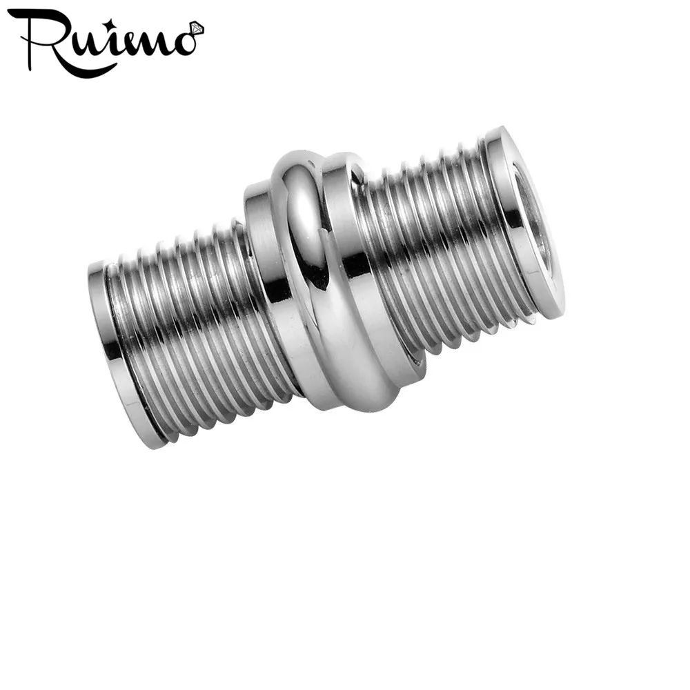 Спиральные винтовые магнитные шармы RUIMO из нержавеющей стали 316l кожаный браслет