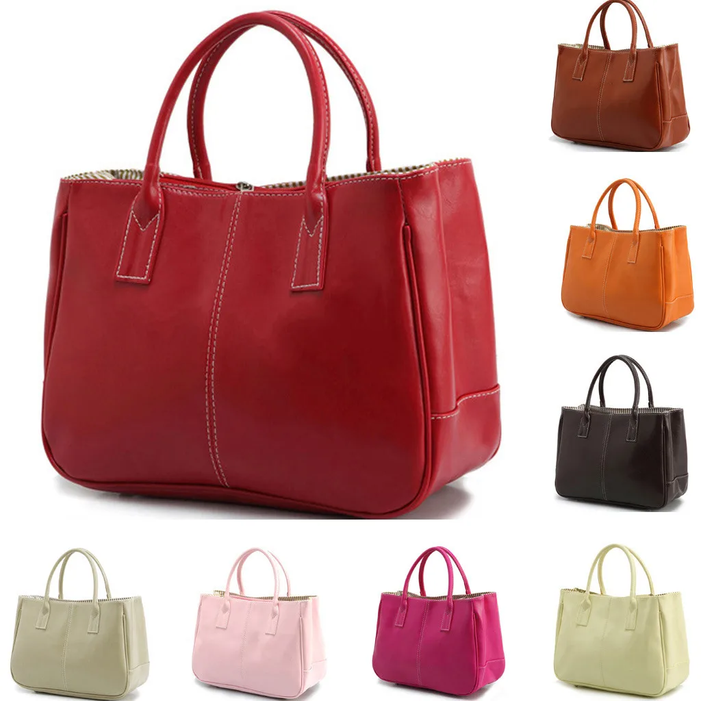 

fashion cross body Women Large Capacity Simple All-purpose Fashion Soft Leather Shoulder Bag Totes сумка женская#611
