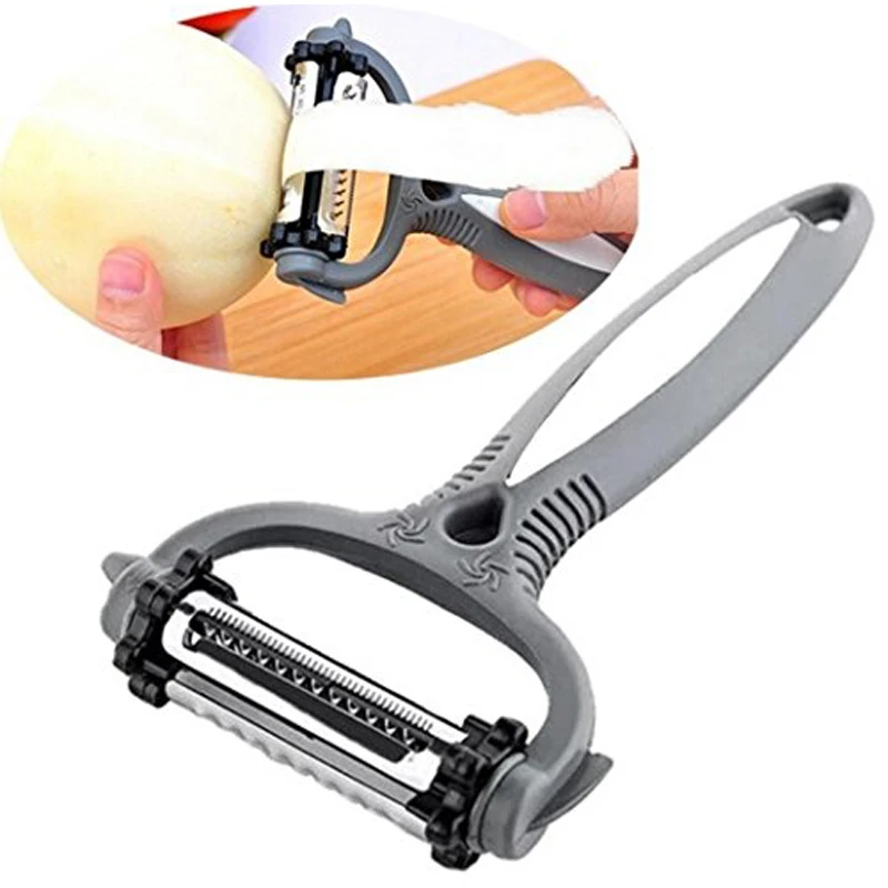 3 in 1 Julienne Vegetable Peeler Citrus Fruit Peeler for Orange Lemon