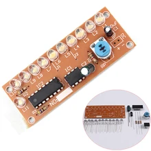 NE555 CD4017 Light Water Flowing Light LED Module DIY Electronic Marquee Light DIY Kit White Running Flow LED Electronic DIY Kit