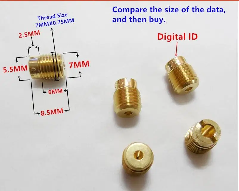 (free shipping&12 main jet 11.5)Keihin 99101 124(ZF5)FCR Slow Air Jet