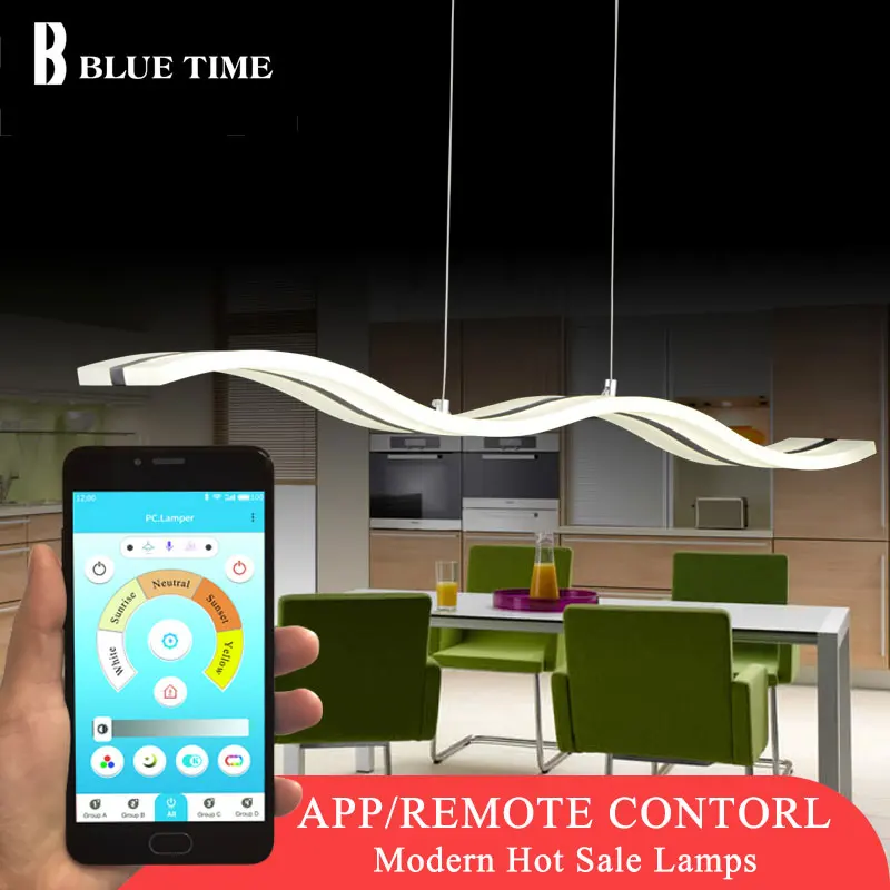 

Large Modern Led Pendant Light For Dining room Kitchen Living room Hanging Lamp 97cm 38w Acrylic Pendant Lamp Ceiling Fixtures