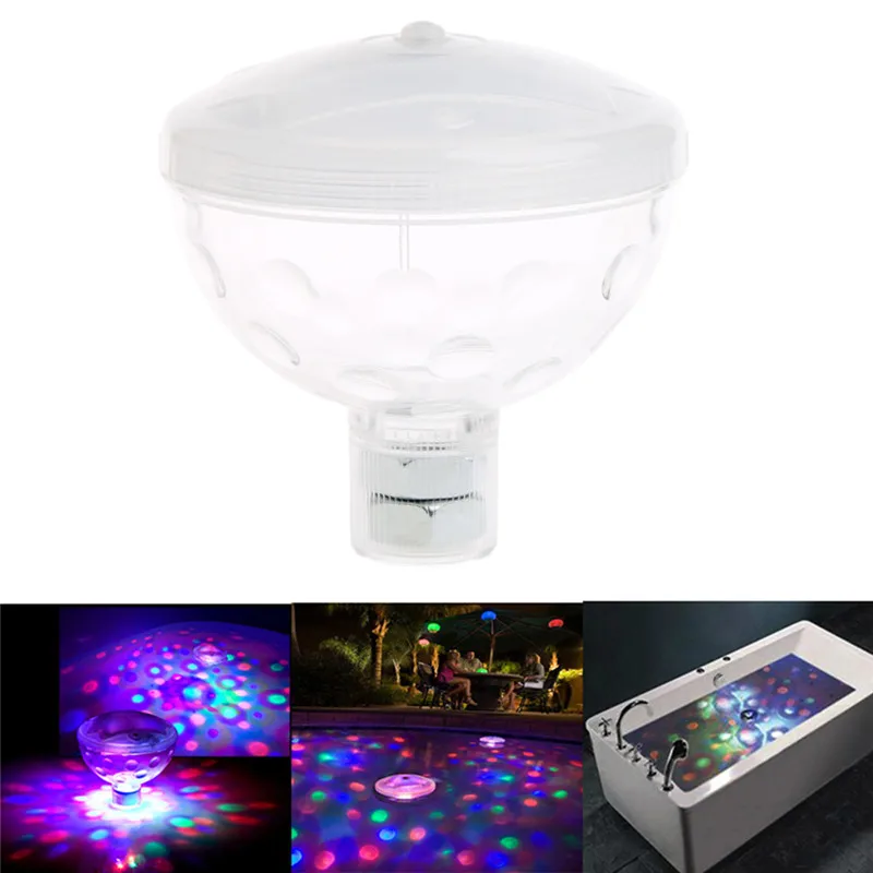 Pools & Spas Floating Underwater RGB LED Disco Light Glow Show Swimming
