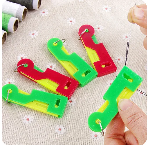 

10pcs High Quality Automatic Skillful Sewing Needle Threader Sewing Machines Helpful Threader Threader Guide Sewing Accessories