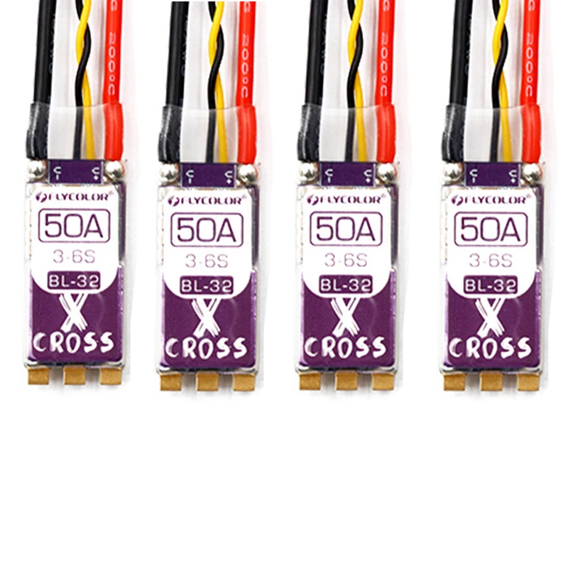 FLYCOLOR BLHeli_32 35A 50A X Cross BL 32 бесщеточный ESC 3 6S Dshot1200/RGB электронный контроллер скорости