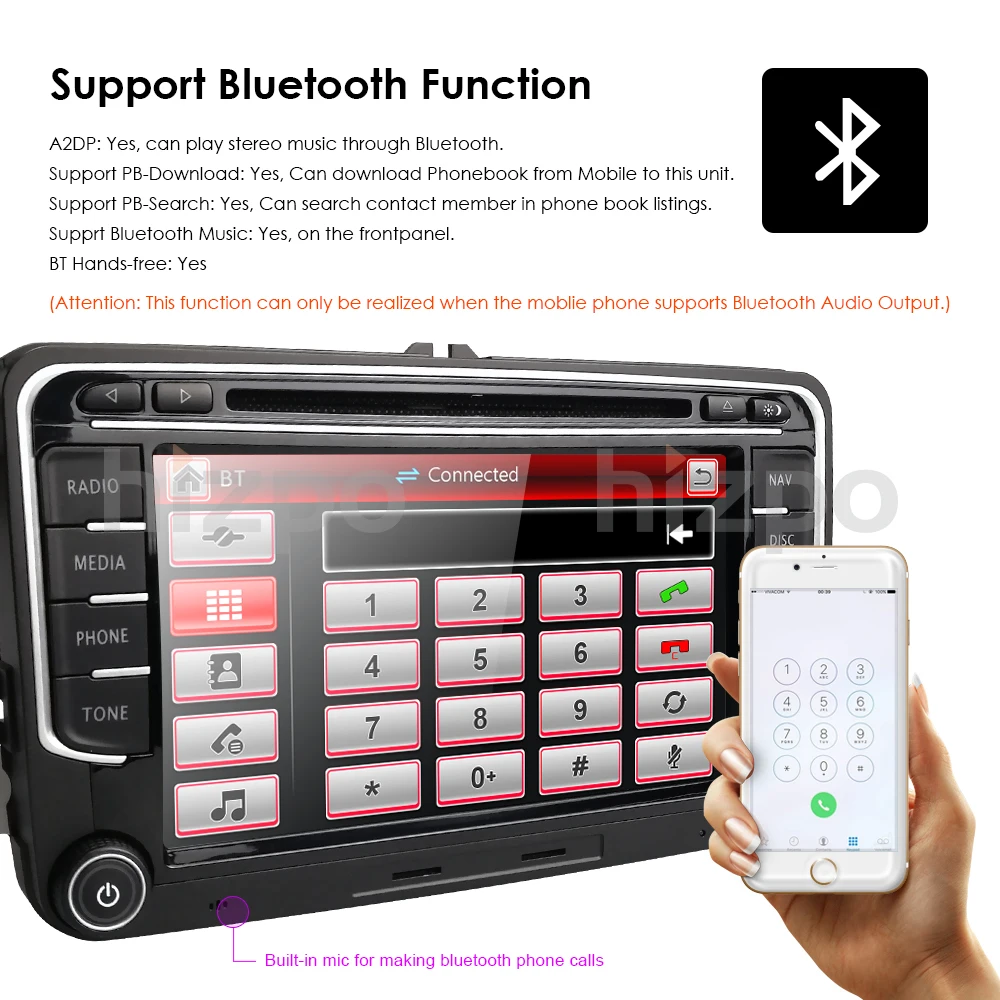 Discount Car DVD player For V W/Volkswagen/Golf/Polo/Tiguan/Passat/b7/b6/SEAT/leon/Skoda/Octavia 7" Radio GPS BT Free camera Mirror link 6