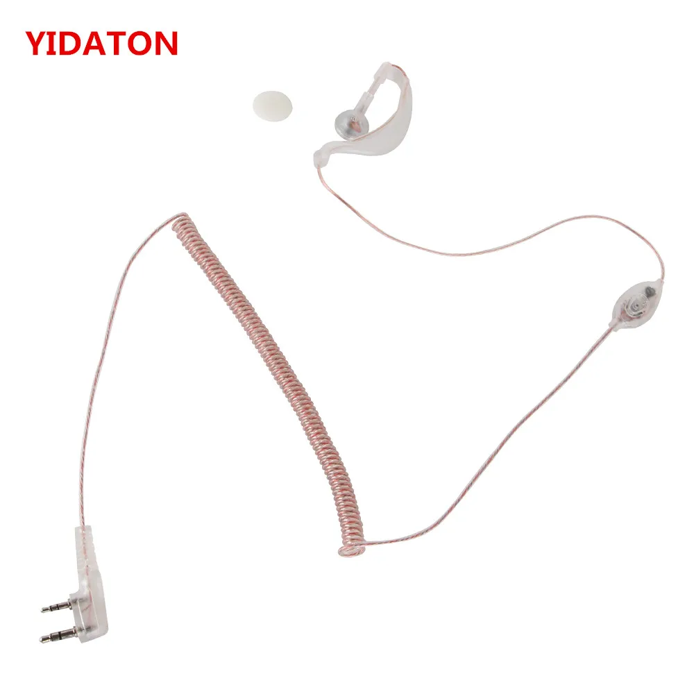YIDATON 2 pin Динамик для Baofeng Walkie Talkie Mic наушники с ушным крючком K Тип наушники для UV-5R UV 5R UV-5RE радио аксессуары