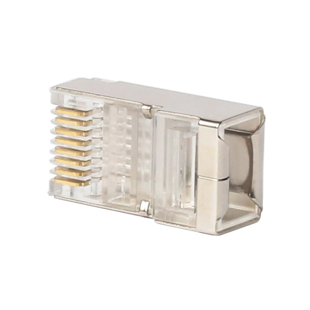 xintylink ethernet cable connector rj45 plug male network cat5e 8p8c 8pin rj 45 stp shielded terminals cat 5 cat5 50pcs 100pcs