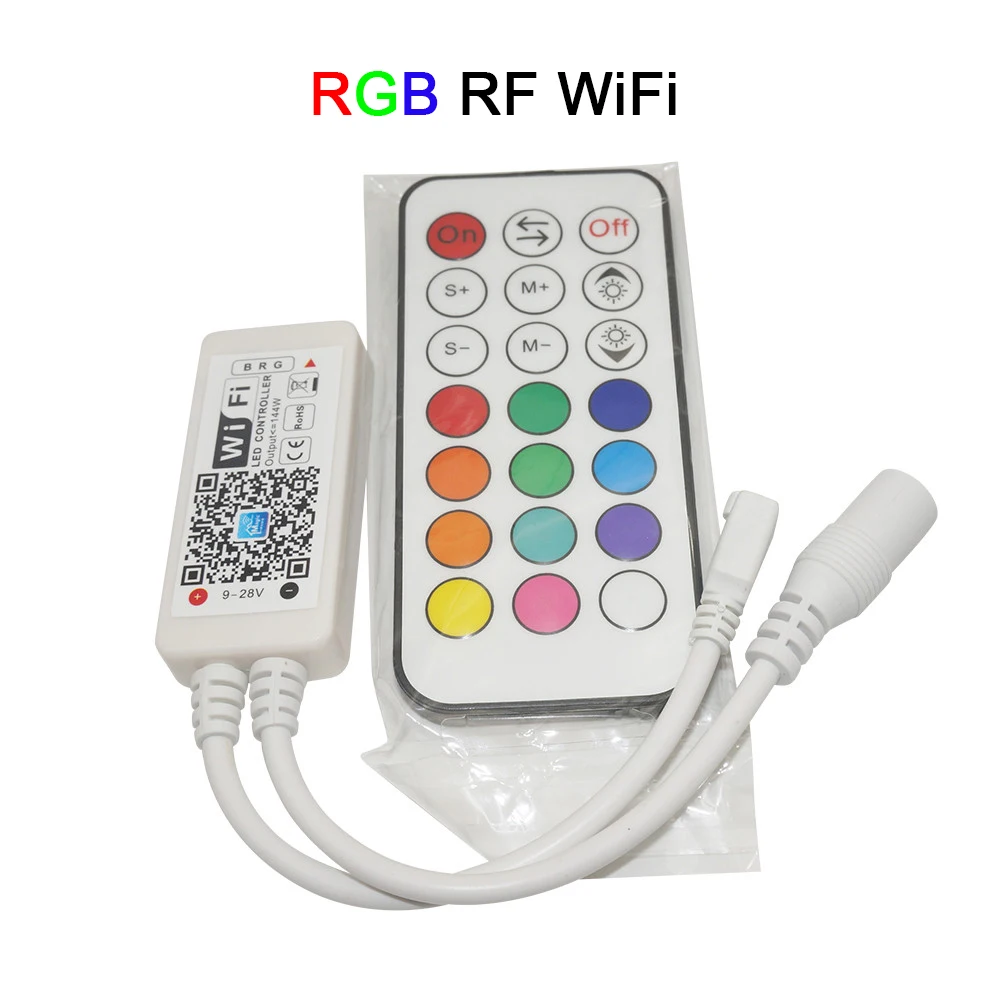 DC12-24V светодио дный RGB RGBW RGBWC Беспроводной WI-FI контроллер ИК РФ дистанционного Музыка Время 3ch 4ch 5ch 5 В WI-FI полосы контроллер по телефону APP