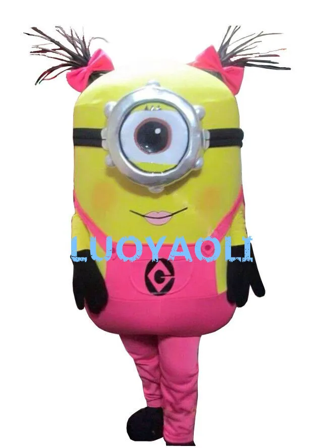 

2018 New Arrive Minions Mascot Costume Adult Character Costume Cosplay Mascot Costume Free Shipping