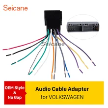 Seicane Cablagem Plug Cabo de Áudio Adaptador De Som Do Carro para VW POLO Passat Jetta Bora Santana Golf Touran Octavia Audi Peugeot