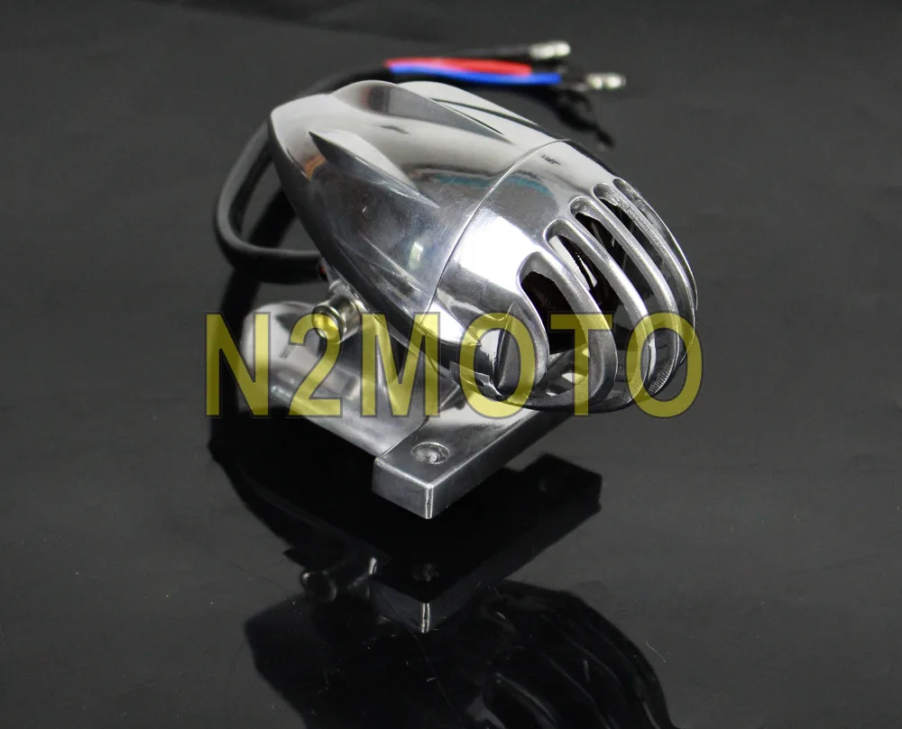 

Custom Motorcycle Rear Lamp Bird Case Slotted Finned Grille Brake Stop Light Taillight for Cafe Racer Hotrod Bobber Chopper