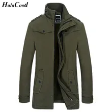 Hot Winter Men’s Cotton Jacket Brand Clothing Man Army Green Thick Jackets Coats Zipper Fashion Fake Pocket Design Male Jackets
