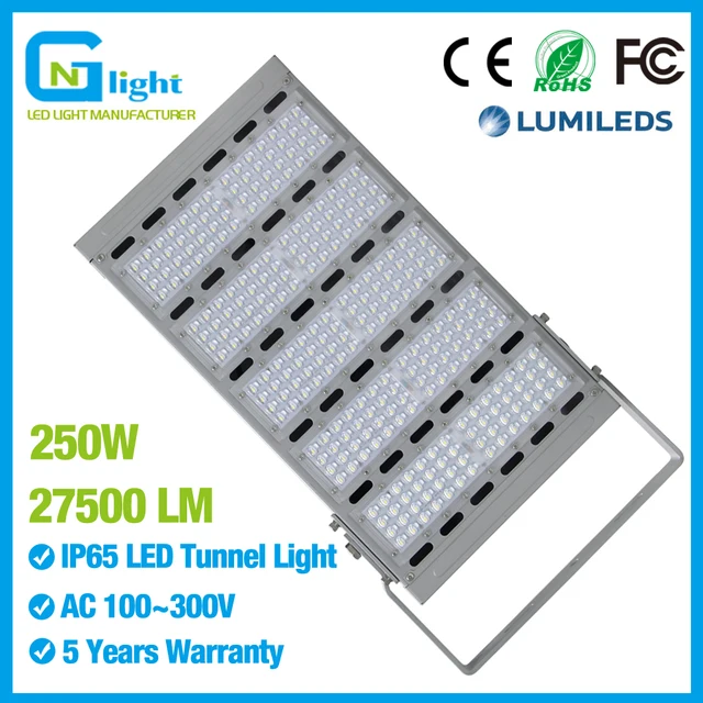 Us 316 0 High Quality 250w Led Tunnel Light Replace 1000w 1200w Hps Mh Outdoor Sports Stadium Lighting Fixture Ac100 277v Ip65 Cool White In