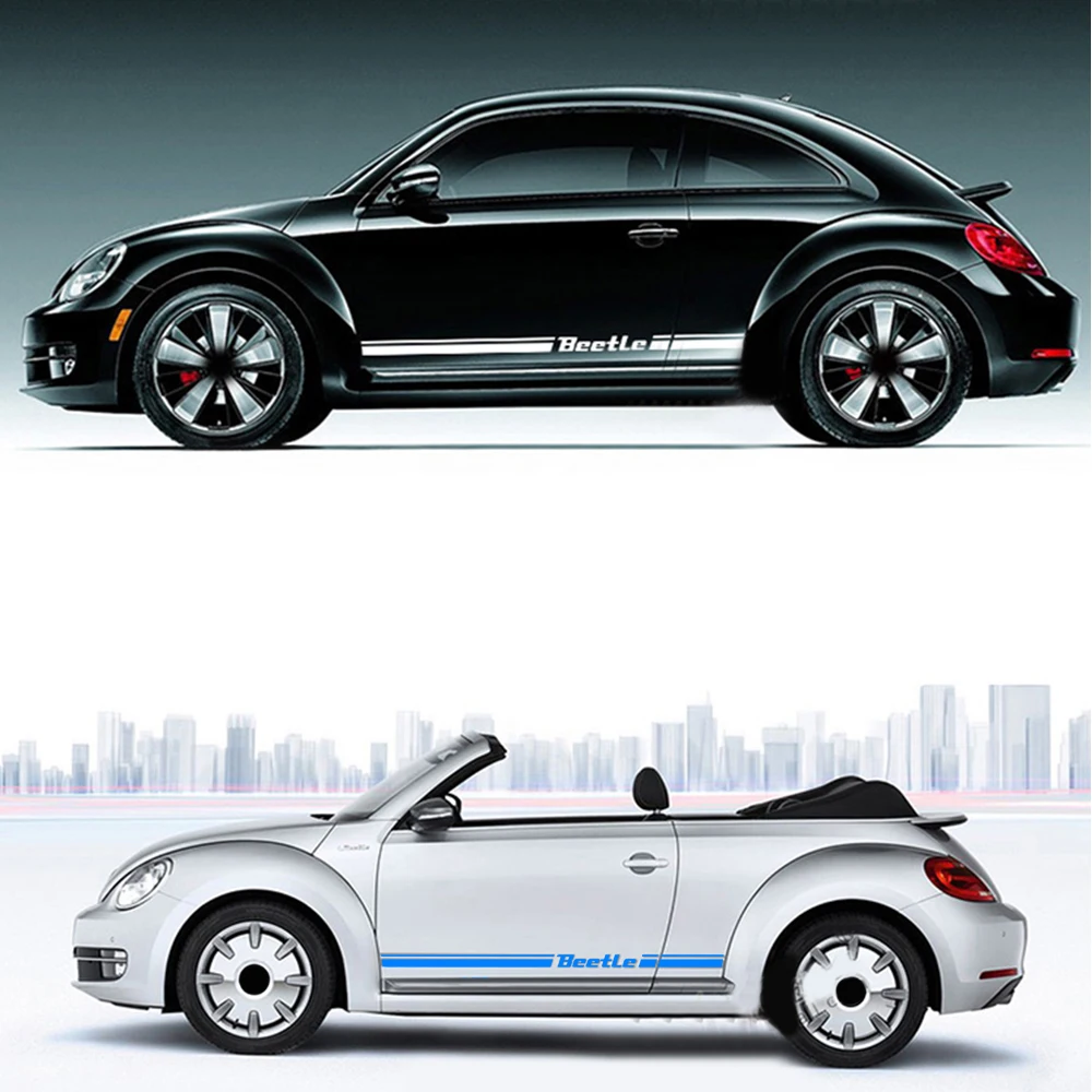  For VW Beetle For Volkswagen Beetle Car Body Sticker Customizable Motorsports Door Auto Stickers De