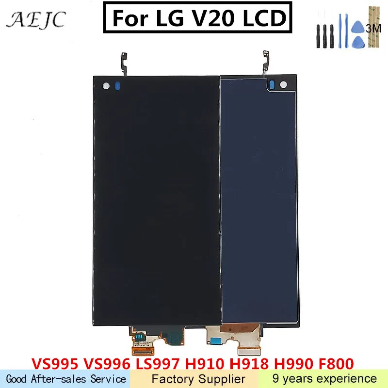 For LG V20 VS995 VS996 LS997 H910 H918 H990 H915 F800 LCD Display Touch Screen Digitizer Assembly For LG V20 Touch Screen 5.7"