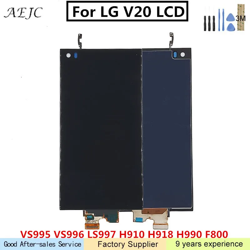 

For LG V20 VS995 VS996 LS997 H910 H918 H990 H915 F800 LCD Display Touch Screen Digitizer Assembly For LG V20 Touch Screen 5.7"