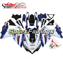 Completos Kits de Injeção ABS Carenagem Para Suzuki GSXR 600-750 GSXR 750 Ano 2008 2009 2010 Carenagem K8 Branco Azul Escuro 84 Moto