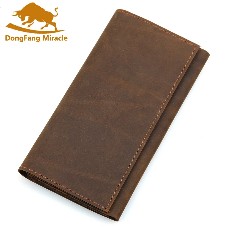 

New Arrival Casual Men Wallet Genuine Leather Passport Cover Credit Card Holder Passport Holder Card Package Long Wallets