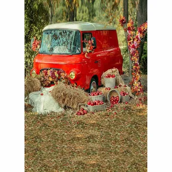 

LIFE MAGIC BOX Photo Background Autumn Car Haloween Photography Backdrops
