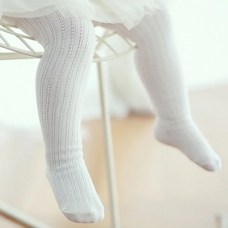 Чулки для девочек милые чулки по колено хлопковые детские высокие Колготки Осень-Зима теплые чулки