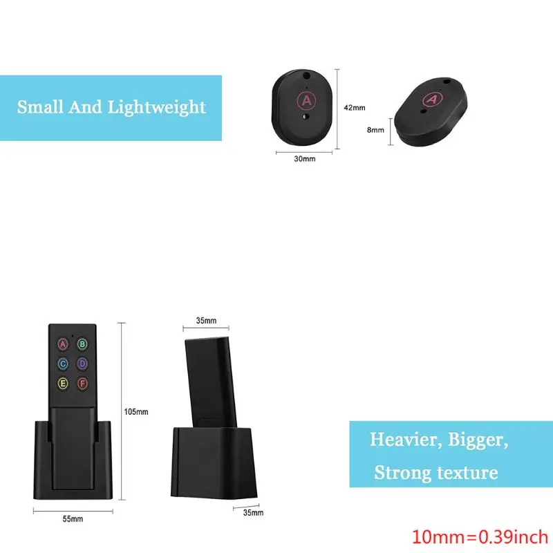 

Key Finder, Wireless RF Item Locator Key Tracker Anti-Lost Alarm Keychain,1 RF Transmitter and 6 Receivers for Key Purse Pet