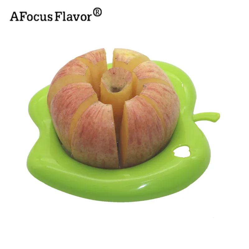 

Kitchen Practical Tools Creative Apple Slicer Cutter Knife Stainless Steel and Plastic Fruit Cutting Slicer Vegetable Fruit Tool