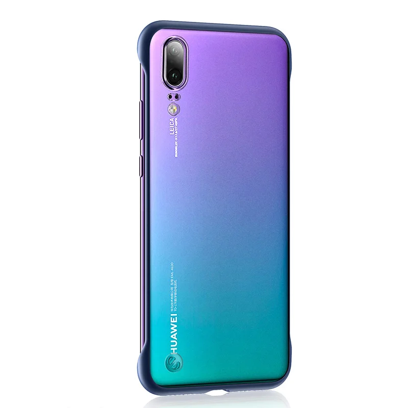 ZNP роскошный Бескаркасный матовый чехол для телефона huawei P30 P20 Pro полный чехол s для huawei mate 20 Pro P30 Honor 20 Pro Чехол в виде ракушки - Цвет: Blue