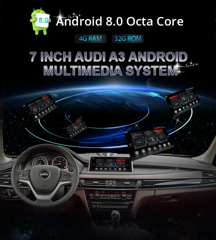 Sale 7 Inch Android 9.0/9.0 Car DVD Stereo Player for Audi A3/S3(2003-2013) With TPMS/OBD2/DAB+/GPS/WIFI FM GPS Radio Multimedia 6