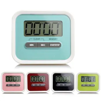 

Timer Kitchen Cooking 99 Minute Digital LCD Alarm Clock Medication Sport Countdown Calculator timers with Clip Pad