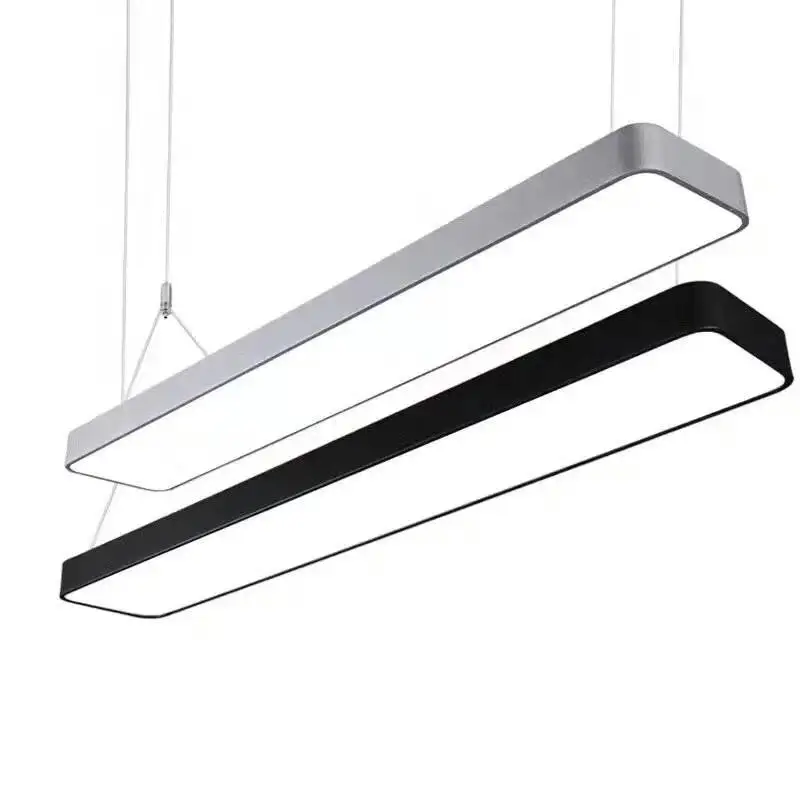 

BDBQBL Office Simple Pendant Lamp Modern Originality Acrylic Study LED Hanglamp Long Strip Bedrooms Library Pendant Lights