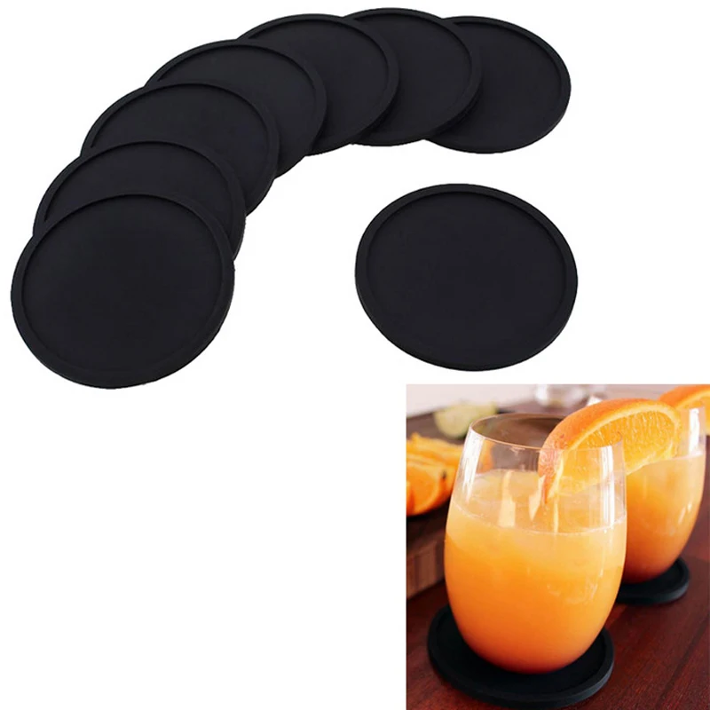 

1PCS New Silicone Drink Coaster Place Mats For Table Mats For Dinner Table Place mat Silicone Cup Pads Set Kitchen Cup Pads