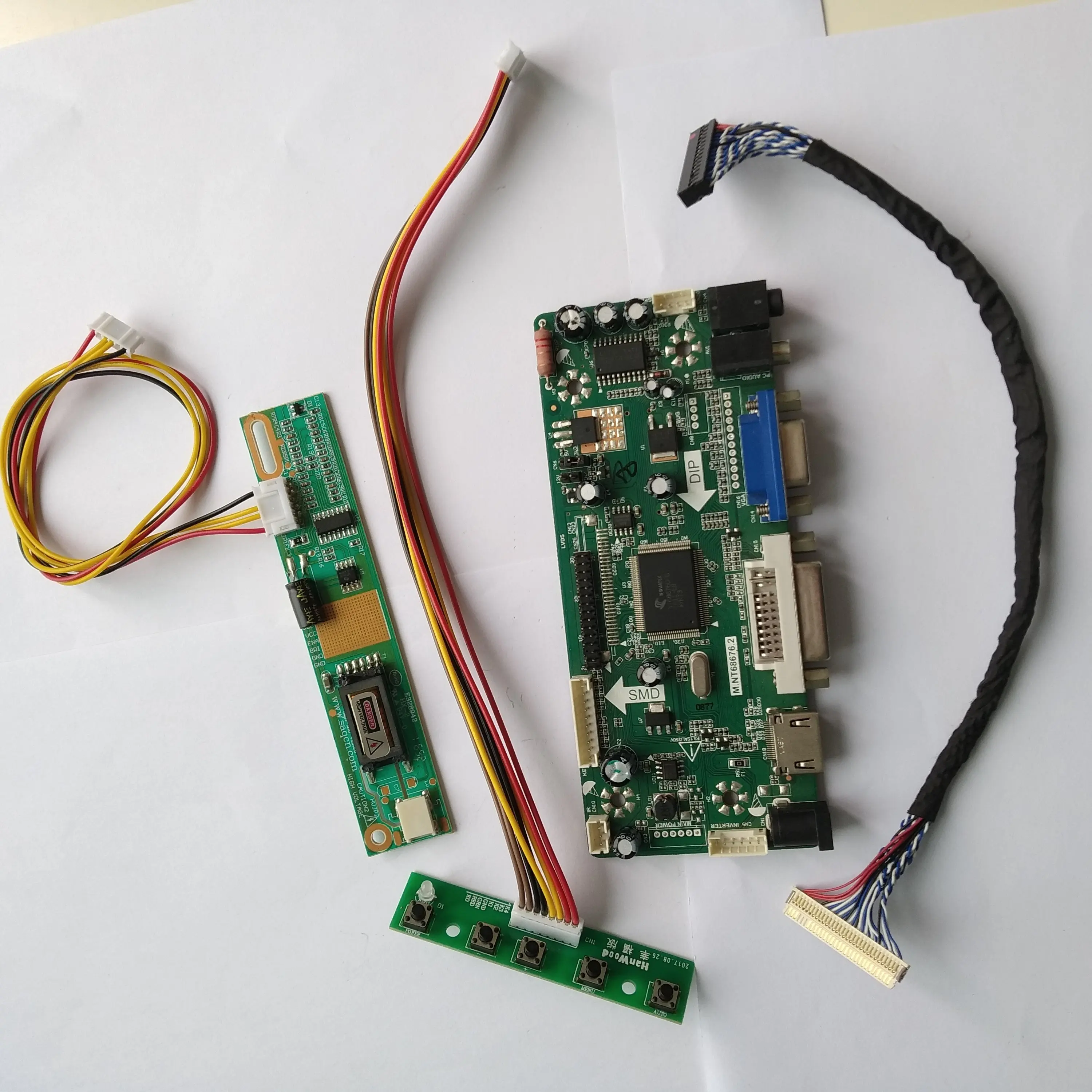 Плата контроллера для LTN154X9/LTN154AT09 lcd 1280*800 экран панели M. NT68676 DVI LVDS мониторы DIY Аудио