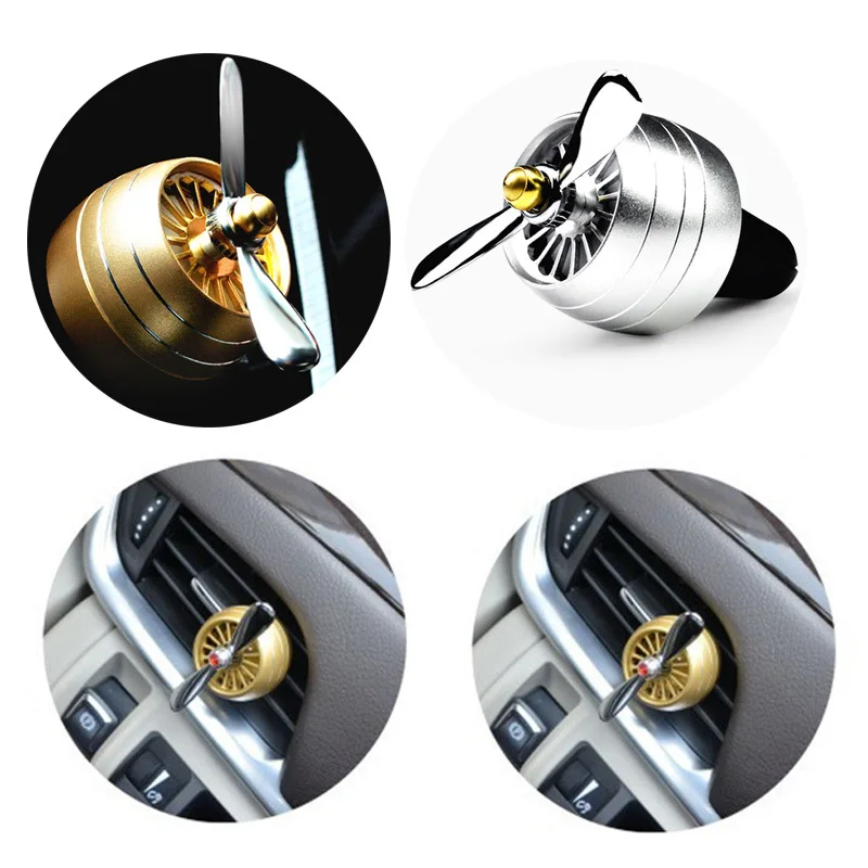 Perfume Car Air Freshener 1Pc Mini Fan Cute Auto Air Vent Clip Outlet Decor Car Air Freshener