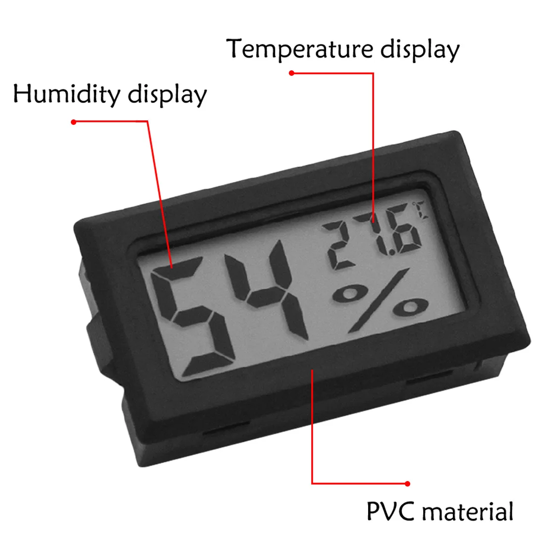 Мини Удобный цифровой термометр с ЖК-дисплеем, гигрометр, датчик температуры в помещении, измеритель влажности, измерительные приборы