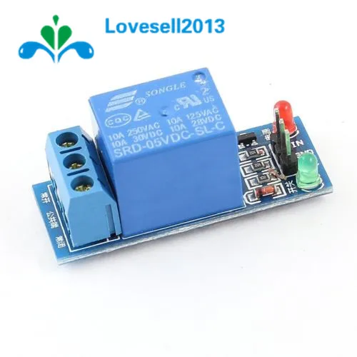 

Free Shipping 5V Low Level Trigger One 1 Channel Relay Module DC AC 220V Interface Relay Board Shield for Arduino