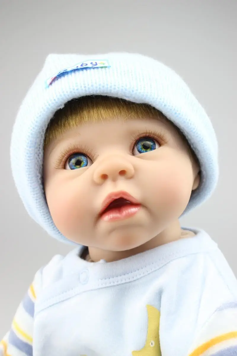 

About 55cm Silicone Reborn Baby Dolls Realistic Hobbies Handmade Brinquedos Newborn Doll For Child Birthday Gift
