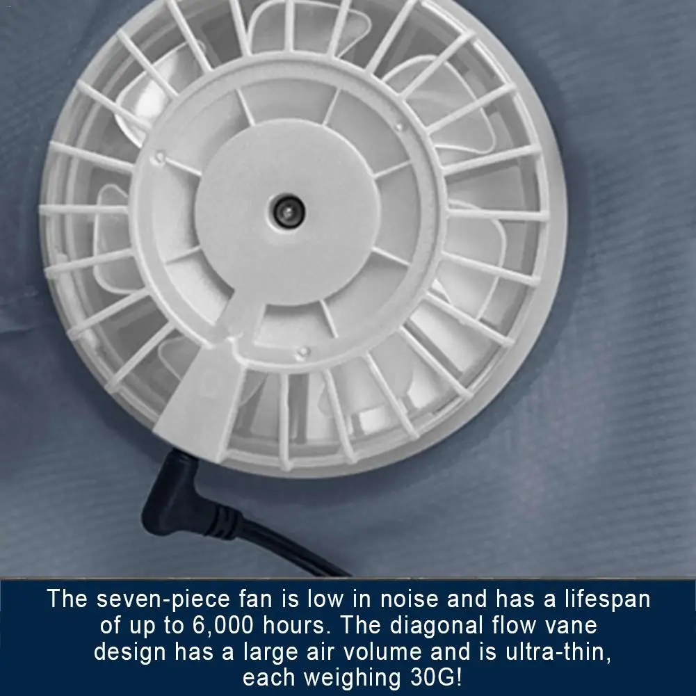 Roupa de Refrigeração Inteligente de Três Velocidades do Serviço do Condicionamento de ar do Verão Terno do Condicionamento de ar de Usb com o Ventilador Conjunto Proteção Wear uv 12 verão conjunto terno do condicionamento de ar
