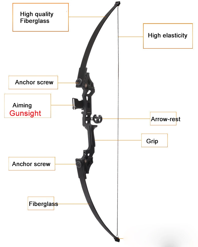 Arco de caza profesional 40lbs potente arco recurvo arco traje para caza al aire libre práctica flechas Accesorios - 6
