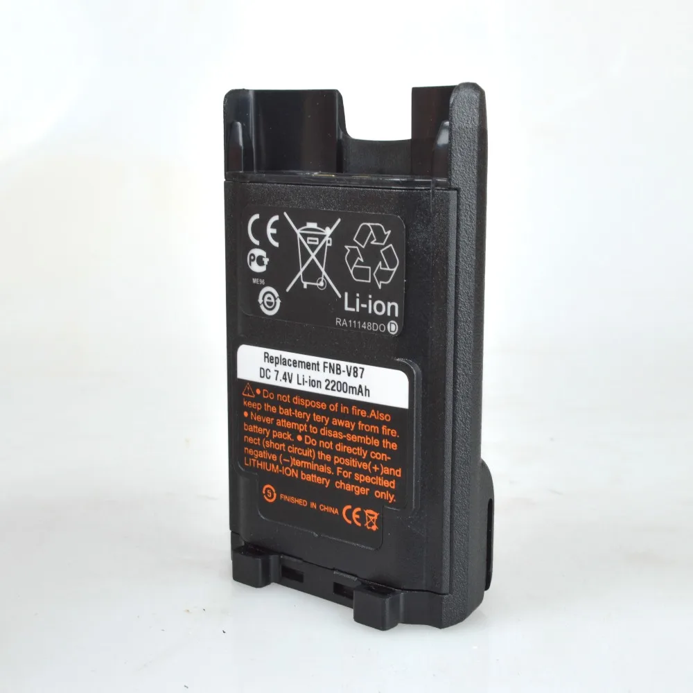 FNB-V87 литий-ионный Батарея для Vertex VX581 VX582 VX600 VX820 VX821 VX824 VX829 VX870 VX920 VX921 VX924 VX929 Портативный радио
