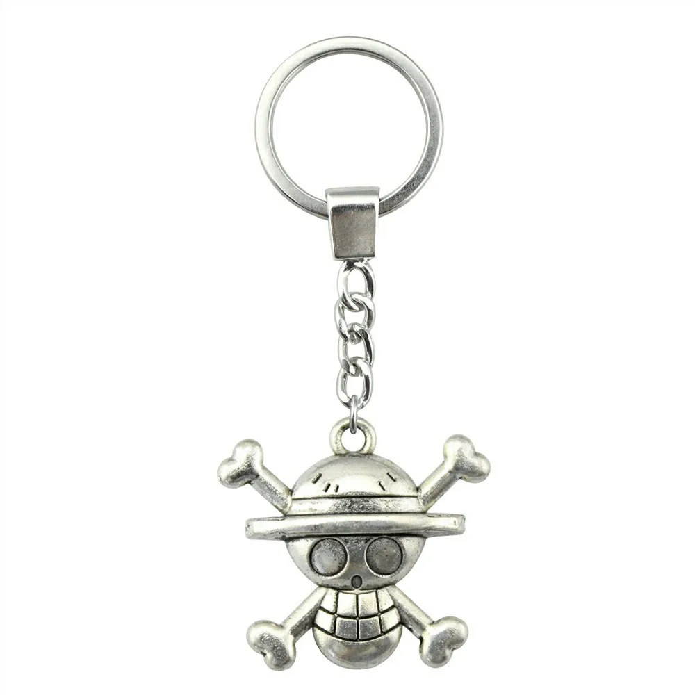 

New Fashion Men Jewelry Keychain Diy Metal Holder Chain Skull 29x27mm 2 Colors Antique Bronze Antique Silver Pendant Gift