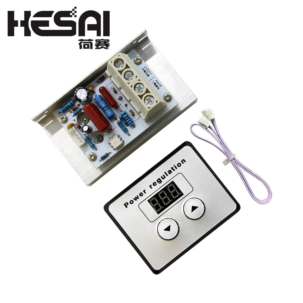

AC 220V 10000W 80A Digital Control SCR Electronic Voltage Regulator Speed Control Dimmer Thermostat + Digital Meters