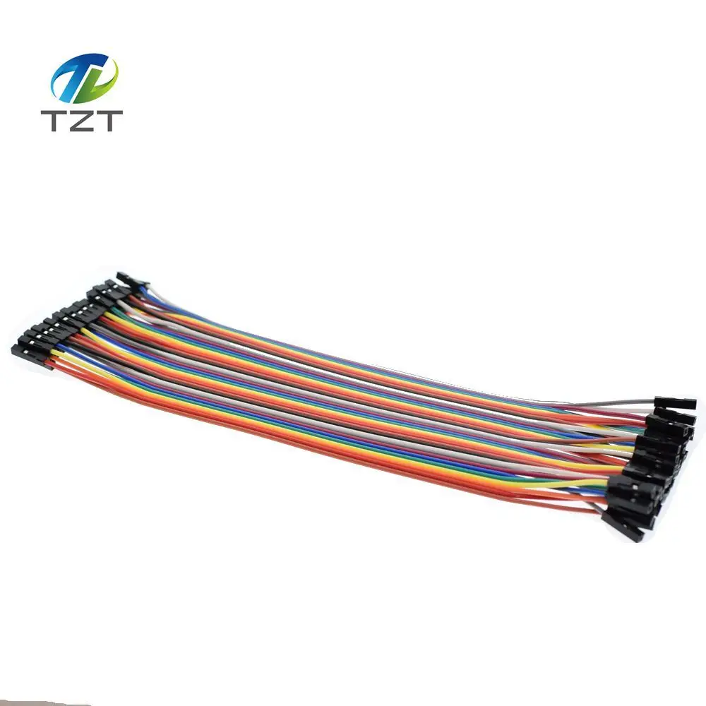 

New 40PCS in Row Jumper Wire Dupont Cable line 3P-3P 2.54mm feMale to feMale 20cm For Arduino Breadboard Dropshipping TK0838